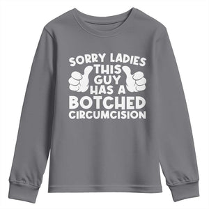 Inappropriate Adult Youth Sweatshirt This Guy Botched Funny Cringe Offensive Humor Men TS10 Charcoal Print Your Wear