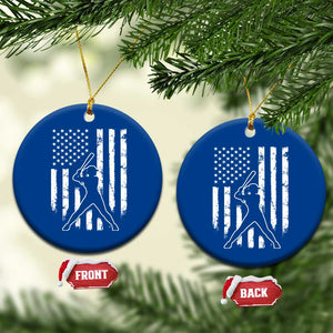 Vintage Patriotic Softball Ceramic Ornament Girls Baseball Softball Player American Flag TS10 1pc Blue Print Your Wear