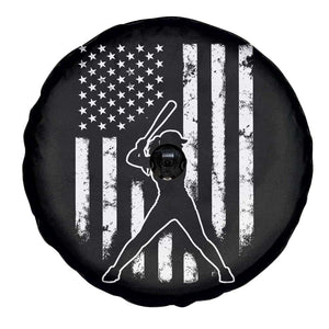 Vintage Patriotic Softball Spare Tire Cover Girls Baseball Softball Player American Flag TS10 Print Your Wear