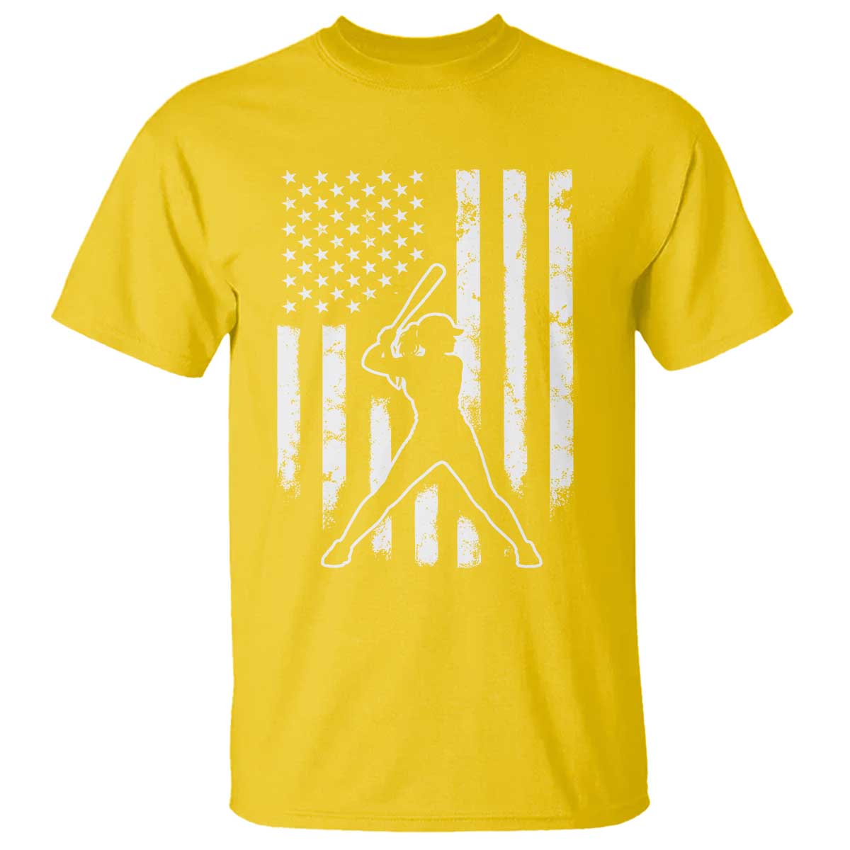 Vintage Patriotic Softball T Shirt Girls Baseball Softball Player American Flag TS10 Daisy Print Your Wear