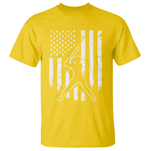 Vintage Patriotic Softball T Shirt Girls Baseball Softball Player American Flag TS10 Daisy Print Your Wear