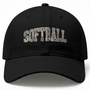 Camo Softball Baseball Cap Vintage Camouflage Softball Varsity Game Day