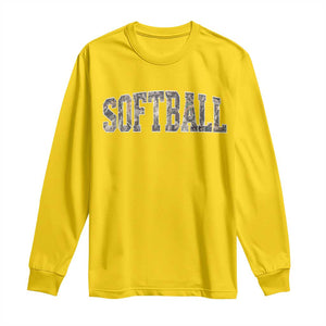Camo Softball Long Sleeve Shirt Vintage Camouflage Softball Varsity Game Day TS10 Daisy Print Your Wear