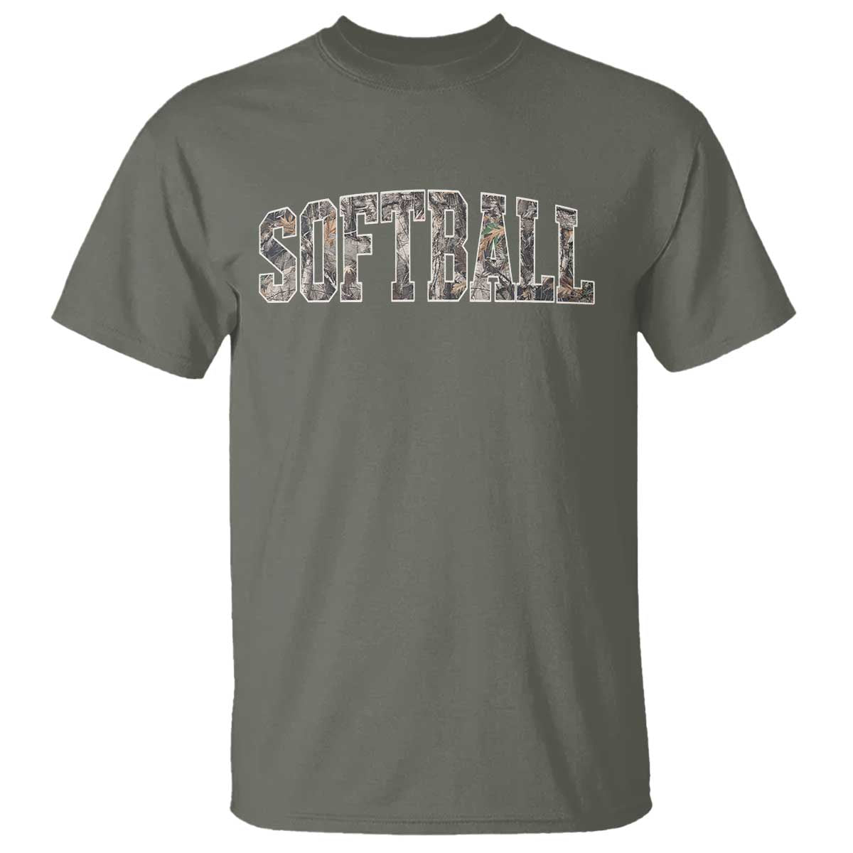 Camo Softball T Shirt Vintage Camouflage Softball Varsity Game Day TS10 Military Green Print Your Wear
