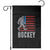 Hockey Bigfoot USA Flag Garden Flag Vintage Patriotic Ice Hockey Player TS10 Black Print Your Wear