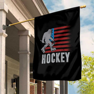 Hockey Bigfoot USA Flag Garden Flag Vintage Patriotic Ice Hockey Player TS10 Print Your Wear