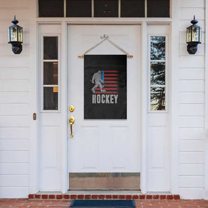 Hockey Bigfoot USA Flag Garden Flag Vintage Patriotic Ice Hockey Player TS10 Print Your Wear