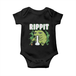 Rippit Frog Meme Baby Onesie Funny Stoner Bong Rip TS10 Black Print Your Wear