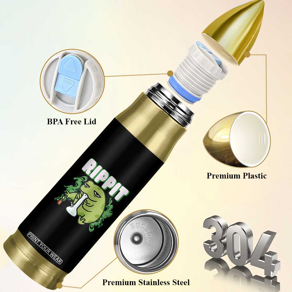 Rippit Frog Meme Bullet Tumbler Funny Stoner Bong Rip TS10 Print Your Wear