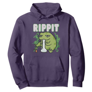Rippit Frog Meme Hoodie Funny Stoner Bong Rip TS10 Purple Print Your Wear