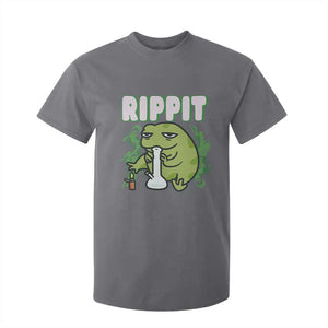 Rippit Frog Meme T Shirt For Kid Funny Stoner Bong Rip TS10 Charcoal Print Your Wear
