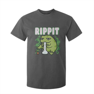Rippit Frog Meme T Shirt For Kid Funny Stoner Bong Rip TS10 Dark Heather Print Your Wear