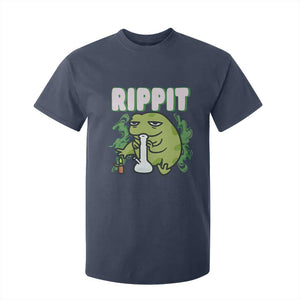 Rippit Frog Meme T Shirt For Kid Funny Stoner Bong Rip TS10 Navy Print Your Wear