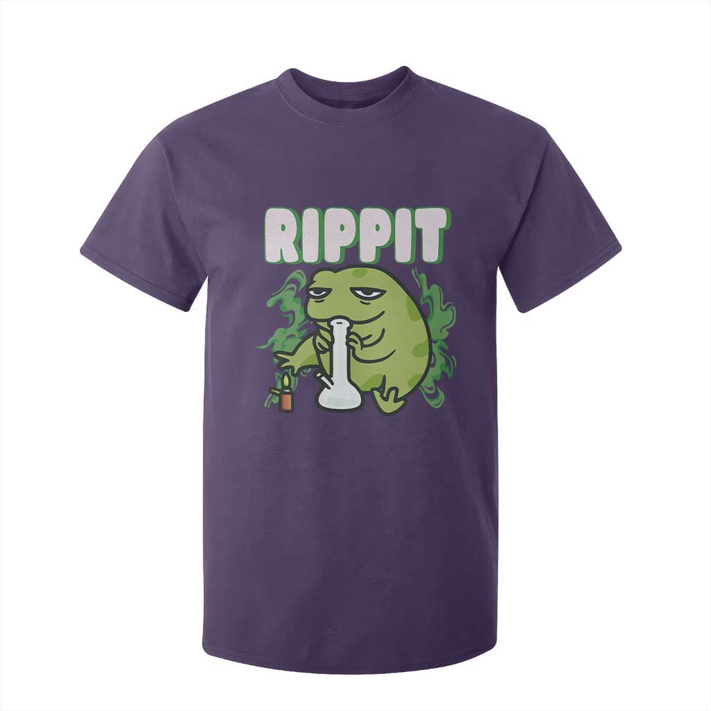 Rippit Frog Meme T Shirt For Kid Funny Stoner Bong Rip TS10 Purple Print Your Wear