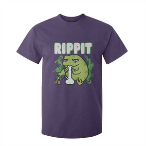 Rippit Frog Meme T Shirt For Kid Funny Stoner Bong Rip TS10 Purple Print Your Wear