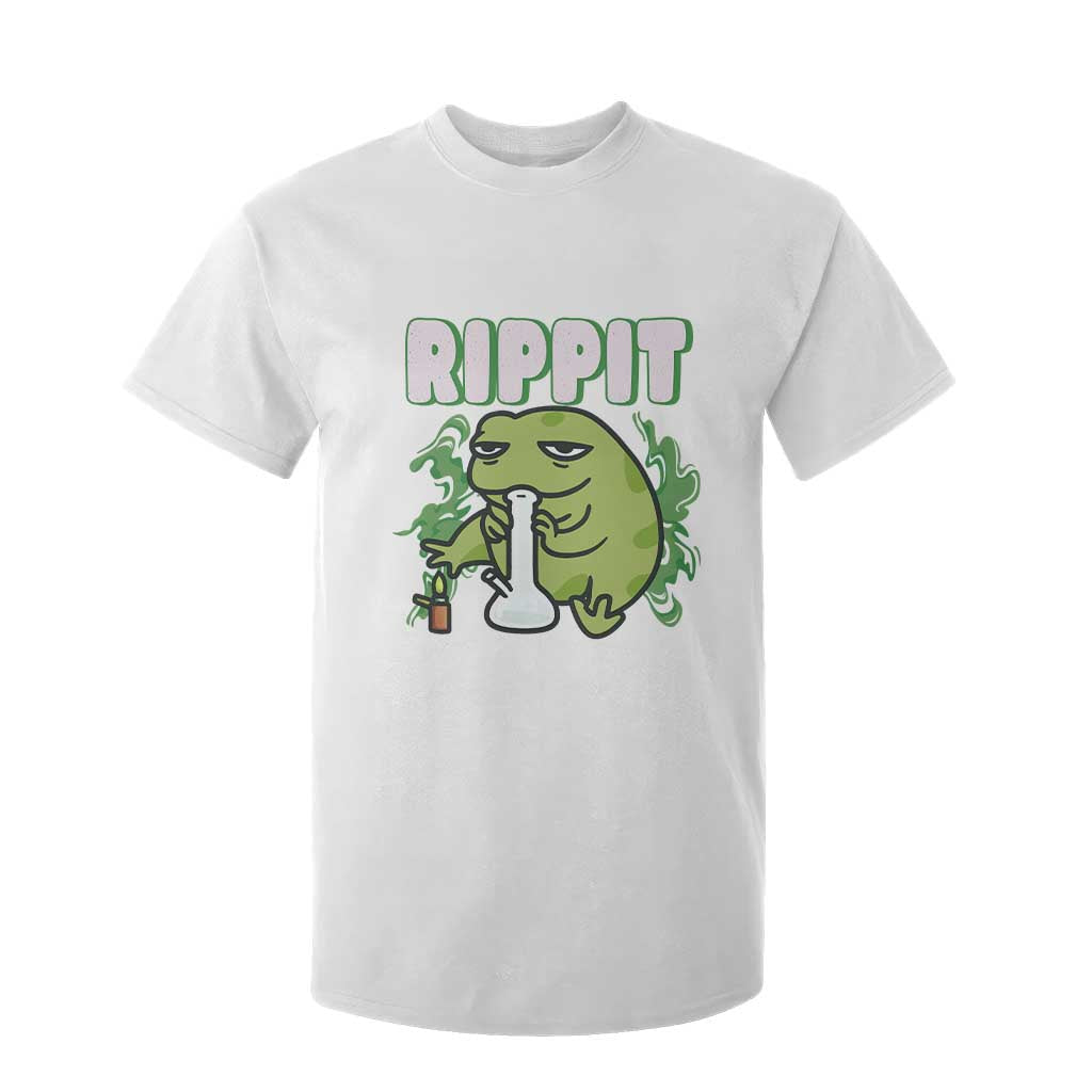 Rippit Frog Meme T Shirt For Kid Funny Stoner Bong Rip TS10 White Print Your Wear