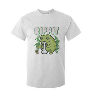 Rippit Frog Meme T Shirt For Kid Funny Stoner Bong Rip TS10 White Print Your Wear