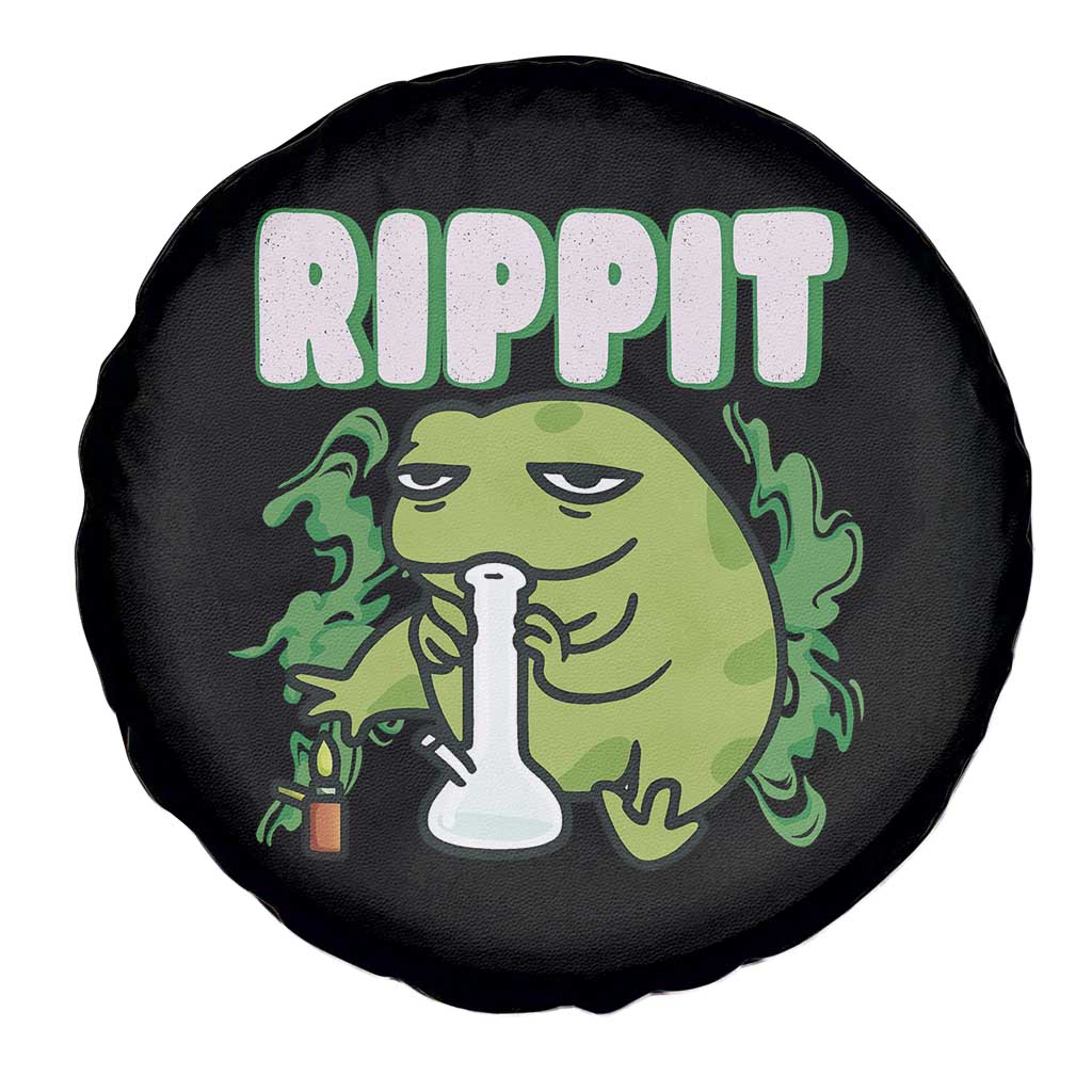 Rippit Frog Meme Spare Tire Cover Funny Stoner Bong Rip TS10 Print Your Wear