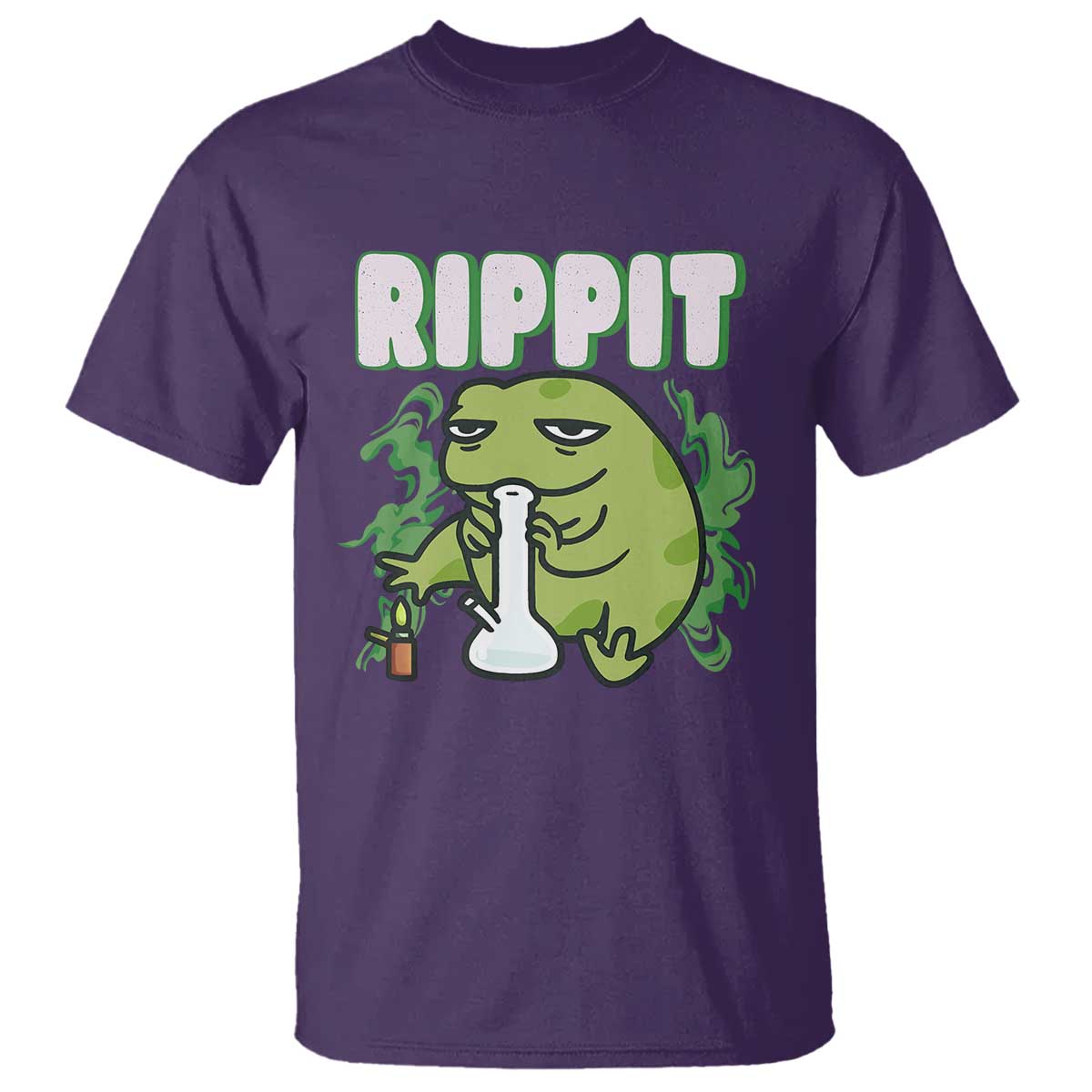 Rippit Frog Meme T Shirt Funny Stoner Bong Rip TS10 Purple Print Your Wear