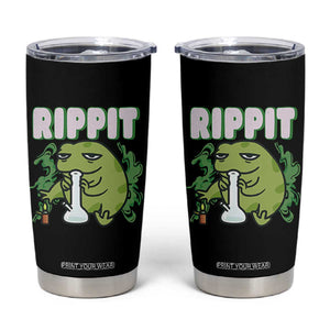 Rippit Frog Meme Tumbler Cup Funny Stoner Bong Rip TS10 Black Print Your Wear