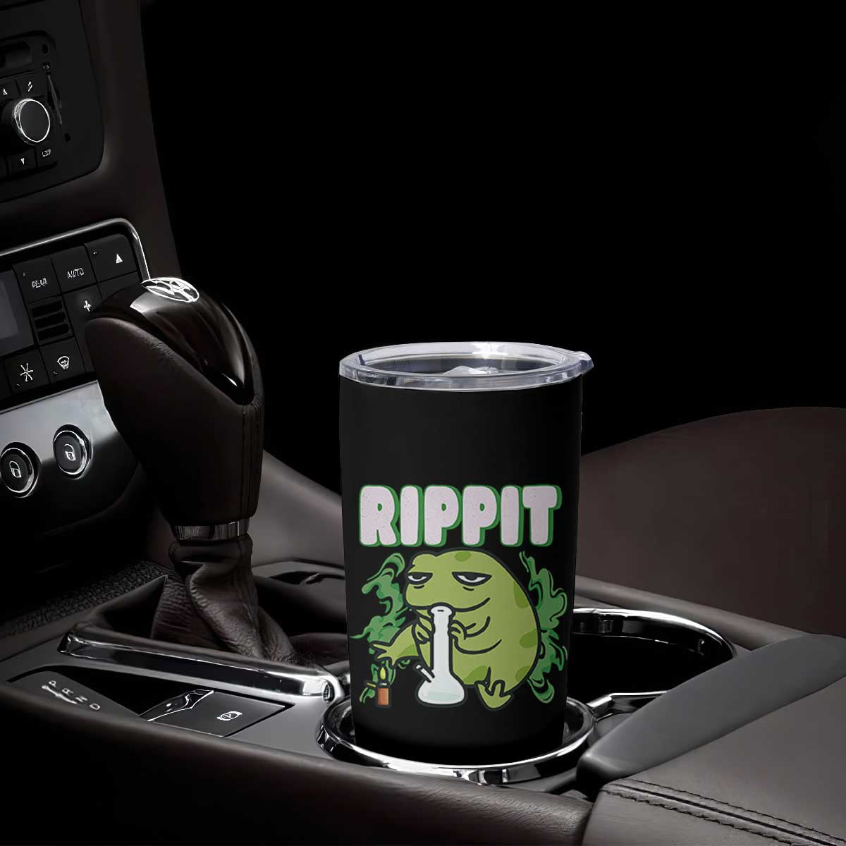 Rippit Frog Meme Tumbler Cup Funny Stoner Bong Rip TS10 Print Your Wear