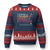 Proud Retired Teacher Ugly Christmas Sweater I Came I Taught I Made a Difference Retirement TS10 Navy Red Print Your Wear