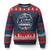 Retired Teacher Ugly Christmas Sweater Floral For Grandmas Retirement TS10 Navy Red Print Your Wear