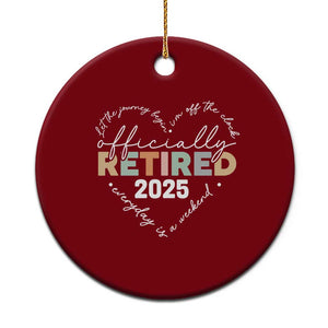 Officially Retired 2025 Ceramic Ornament Women Retirement Vintage TS10 1pc Red Print Your Wear