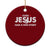 Christian Fishing Ceramic Ornament Even Jesus Had A Fish Story Funny Fisherman TS10 1pc Red Print Your Wear