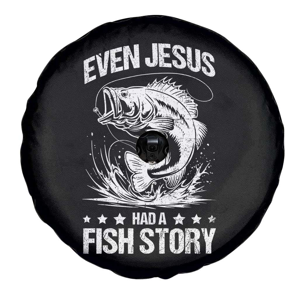 Funny Fishing Spare Tire Cover Even Jesus Had A Fish Story Funny Christian Fisherman TS10 Print Your Wear