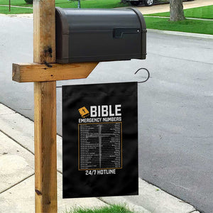Bible Emergency Numbers Garden Flag Funny Christian Bible Jesus Religious TS10 Print Your Wear