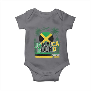 Jamaican Travel Baby Onesie Straight Trippin Jamaica Vacation Retro TS10 Charcoal Print Your Wear