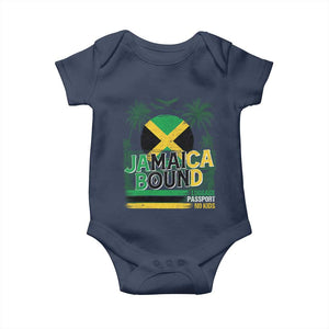 Jamaican Travel Baby Onesie Straight Trippin Jamaica Vacation Retro TS10 Navy Print Your Wear