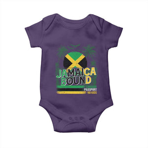 Jamaican Travel Baby Onesie Straight Trippin Jamaica Vacation Retro TS10 Purple Print Your Wear