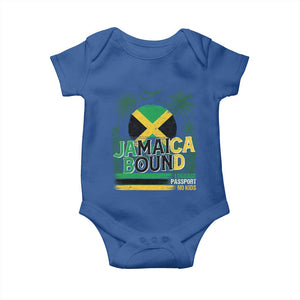 Jamaican Travel Baby Onesie Straight Trippin Jamaica Vacation Retro TS10 Royal Blue Print Your Wear