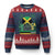 Jamaican Travel Ugly Christmas Sweater Straight Trippin Jamaica Vacation Retro TS10 Navy Red Print Your Wear