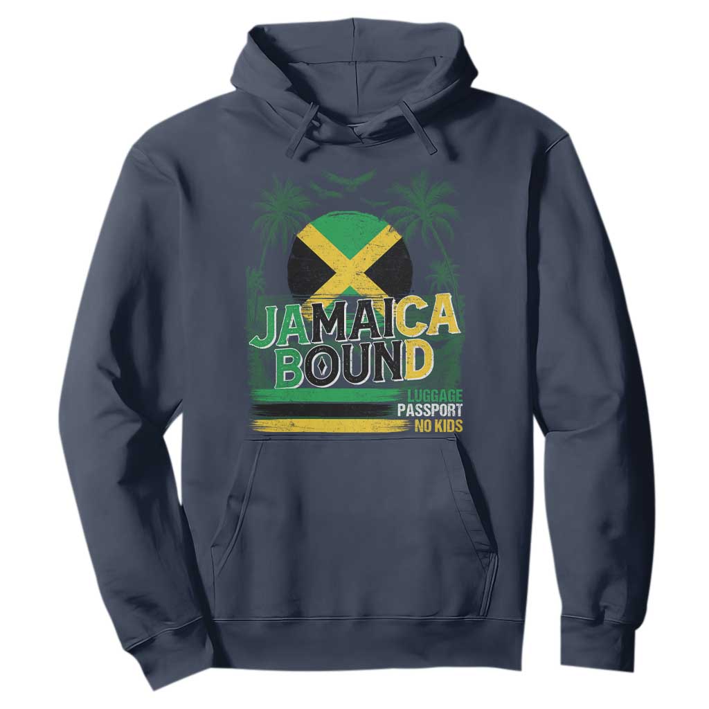 Jamaican Travel Hoodie Straight Trippin Jamaica Vacation Retro TS10 Navy Print Your Wear