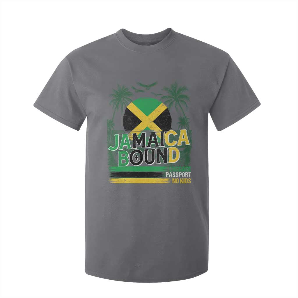 Jamaican Travel T Shirt For Kid Straight Trippin Jamaica Vacation Retro TS10 Charcoal Print Your Wear