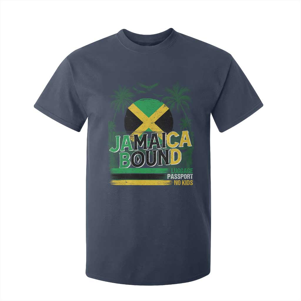 Jamaican Travel T Shirt For Kid Straight Trippin Jamaica Vacation Retro TS10 Navy Print Your Wear
