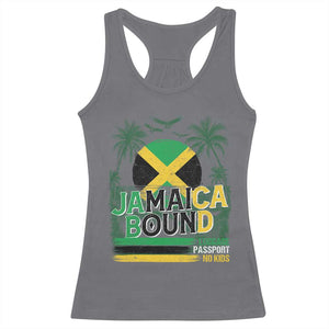Jamaican Travel Racerback Tank Top Straight Trippin Jamaica Vacation Retro TS10 Charcoal Print Your Wear