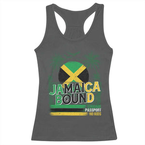 Jamaican Travel Racerback Tank Top Straight Trippin Jamaica Vacation Retro TS10 Dark Heather Print Your Wear