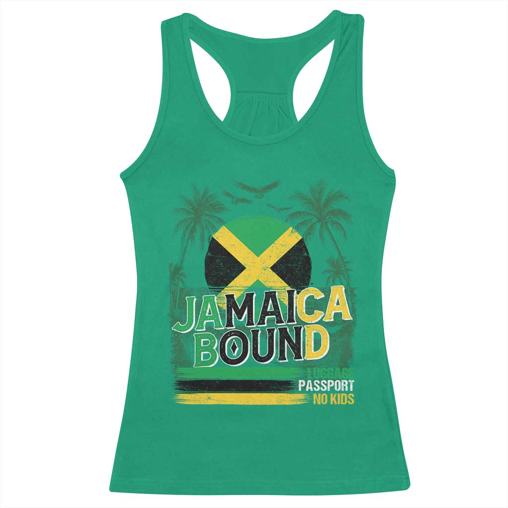 Jamaican Travel Racerback Tank Top Straight Trippin Jamaica Vacation Retro TS10 Irish Green Print Your Wear