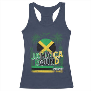 Jamaican Travel Racerback Tank Top Straight Trippin Jamaica Vacation Retro TS10 Navy Print Your Wear