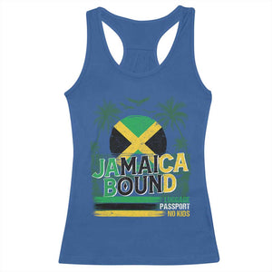 Jamaican Travel Racerback Tank Top Straight Trippin Jamaica Vacation Retro TS10 Royal Blue Print Your Wear