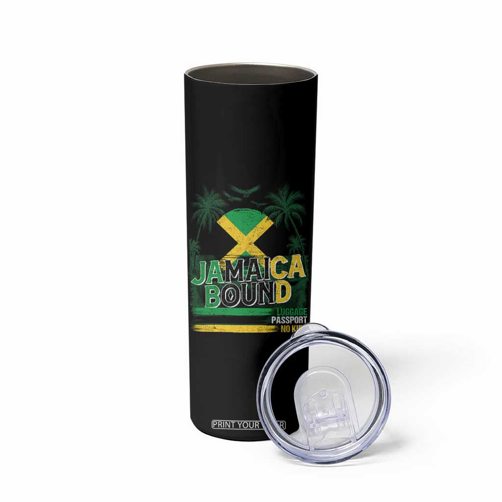 Jamaican Travel Skinny Tumbler Straight Trippin Jamaica Vacation Retro TS10 Print Your Wear