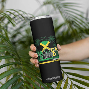 Jamaican Travel Skinny Tumbler Straight Trippin Jamaica Vacation Retro TS10 Print Your Wear