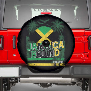 Jamaican Travel Spare Tire Cover Straight Trippin Jamaica Vacation Retro TS10 Black Print Your Wear