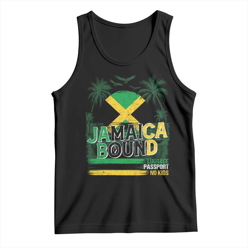 Jamaican Travel Tank Top Straight Trippin Jamaica Vacation Retro TS10 Black Print Your Wear