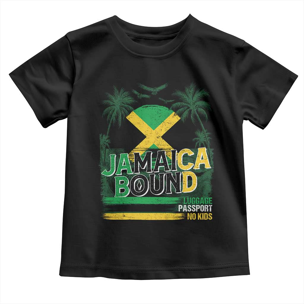 Jamaican Travel Toddler T Shirt Straight Trippin Jamaica Vacation Retro TS10 Black Print Your Wear