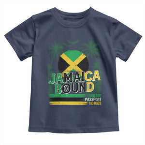 Jamaican Travel Toddler T Shirt Straight Trippin Jamaica Vacation Retro TS10 Navy Print Your Wear